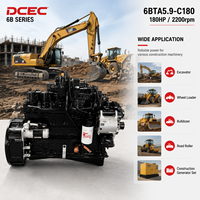 Motor Diésel SCDC DCEC 6BTA5.9-C180 de 180 HP, 5.9 L, 6 Cilindros, Refrigerado por Agua, Turboalimentado, para Maquinaria de Construcción