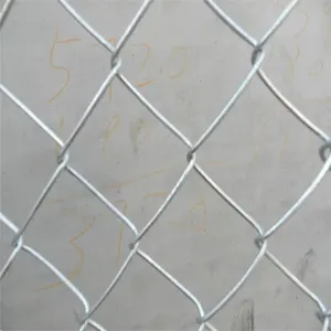 Silver High Galvanized Chain Link Mesh Fence Rolls Customize Specification