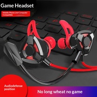 Headset Gaming E-sports Lintas Batas In-ear Berkabel 3.5mm untuk Game Mobile PC Universal PUBG dengan Penentuan Posisi Suara dan Mikrofon Panjang