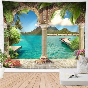 Custom Ocean Swell Tapestry <b>Wall</b> Hanging, Sunset Seascape Tapestry for Home <b>Wall</b> Decoration Tapestry - Product Image 1