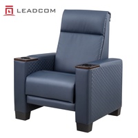 Fauteuils de cinéma VIP en cuir véritable LEADCOM LS-829F, modernes et commerciaux, pour cinémas commerciaux