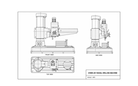 Mesin Bor Radial Z3050x15 Mesin Bor Logam 50mm Mesin Bor Radial Vertikal Industri