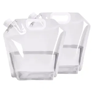आउटडोर फोल्डेबल वॉटर बैग 5L 8L 10L और विभिन्न क्षमता वाले अन्य अनुकूलित प्लास्टिक वॉटर स्टोरेज बैग