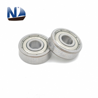Bantalan Bola Alur Dalam 604ZZ 4x12x4mm Presisi P6 ZV3 Kebisingan Rendah ZZ Pelindung Logam Bantalan Motor Mikro