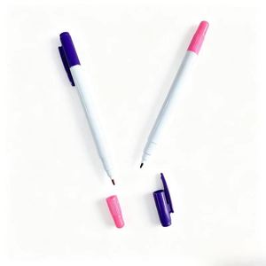Vast Sea Lot de 6 stylos marqueurs temporaires double face effaçables à l'air, 2 mm, <span class=keywords><strong>pour</strong></span> tissu, cuir, vêtements, chaussures, couture, 2 couleurs - Product Image 2