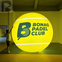 Ballon de tennis gonflable géant personnalisé avec logo en PVC pour promotion et décoration, ballon de tennis gonflable surdimensionné