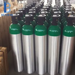 Tragbare medizinische Sauerstoff flasche DOT EN ISO7866 Standard MD ME 2.75L 4.55L Leerer Sauerstoff tank mit Trolley-Sauerstoff regler