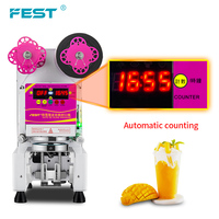 Machine de scellage semi-automatique FEST CE pour pots de yaourt et gobelets en plastique