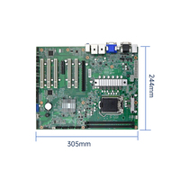 Nouvelle carte mère industrielle Adipcom EAMB-1502 Intel 10e génération CPU LGA 1200/2 LAN/2*DDR4 double canal 64 Go serveur informatique ATX