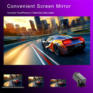 2025 New Thông Minh Chiếu Mini Video Với Lcd 1080P Android Phiên Bản <span class=keywords><strong>100</strong></span> <span class=keywords><strong>Lumens</strong></span> Ngoài Trời Di Động Cho Nhà Văn Phòng - Product Image 6