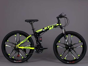 <span class=keywords><strong>Bicicleta</strong></span> Plegable Ligera Nueva de 24 Pulgadas y 21 Velocidades con Doble Soporte - Product Image 3