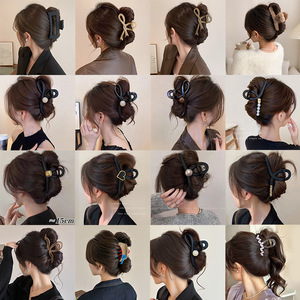 2025 Mới Hàn Quốc-Phong Cách Cao cấp Cá Mập Lớn Kẹp Tóc Cuộn Dây Đa Grip Kẹp Tóc Với Hợp Kim Móng Vuốt Có - Product Image 5