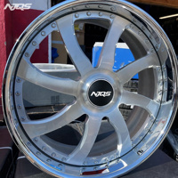 Jantes forgées NJQS personnalisées à profil profond 22 24 26 pouces 6 branches chromées 5x114.3 pour Cadillac Escalade GMC Yukon Chevy Tahoe