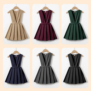Uniforme Escolar para Niñas, Vestido Plisado sin Mangas de Poliéster, Uniformes para Escuela Primaria - Product Image 4