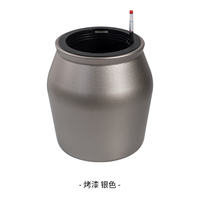 Jardinière auto-arrosante en PP, finition cuite, design moderne et arrondi, indicateur de niveau d'eau intégré, idéale pour le bureau et l'intérieur