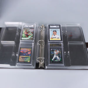 <span class=keywords><strong>Classeur</strong></span> à cartes en cuir marron à 3 anneaux avec fermeture magnétique Album photo en acrylique - Product Image 3