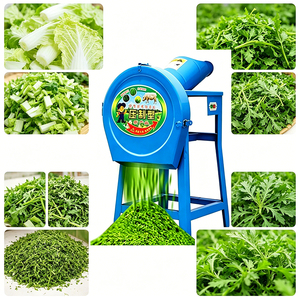 Hacheuse de foin et de paille 1kW 220V pour les pastoralistes somaliens, coupe l'herbe sèche pour les chameaux et les chèvres, 100 kg/h CE - Product Image 1