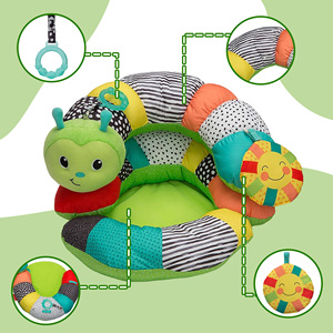 Cojín de Peluche Personalizado con Forma de Gusano Maomao, Relleno de Algodón PP, Cabeza de Animal Adorable, Desmontable - Product Image 4