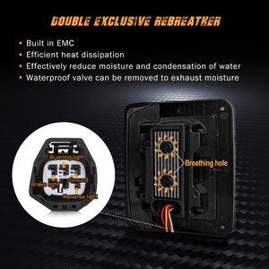 Le plus récent produit en forme de chauve-souris tai lumière haute intensité led puce feu arrière pour jeep Wrangler <span class=keywords><strong>JL</strong></span> - Product Image 4