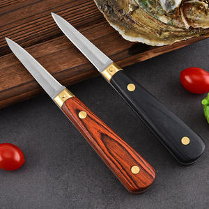 オイスターシャッキングナイフウッドハンドルステンレス鋼オイスターナイフシーフードツールスカロップシェルナイフ卸売オイスターシャッカーオープン - Product Image 3