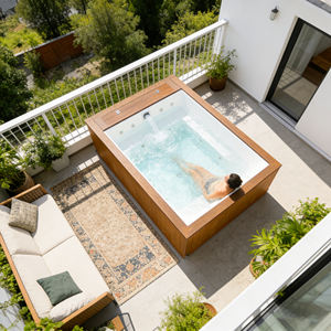 Piscina exterior, diseño de piscina al aire libre, carcasa de fibra de vidrio en venta, piscina rectangular de fibra de vidrio, jacuzzi prefabricado para el hogar, para verano - Product Image 3