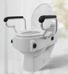 Vente en gros sur mesure en usine siège de toilette surélevé avec poignées-rehausseur de siège de toilette de 4 pouces avec bras - Product Image 4