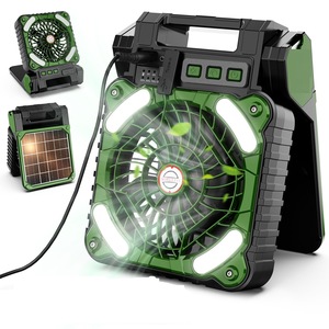 Recarregável Outdoor Camping <span class=keywords><strong>Fan</strong></span> <span class=keywords><strong>Desk</strong></span> Table <span class=keywords><strong>Fan</strong></span> Com Power Bank Iluminação USB Portátil Duplo Motor Outdoor <span class=keywords><strong>Fan</strong></span> - Product Image 1
