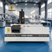 Machine de perçage et de fraisage CNC 3 axes PLC haute précision 3000 mm avec moteur à roulement pour portes/fenêtres en PVC/UPVC, aluminium et acier inoxydable