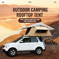 Carpa de Techo Familiar Premium Portátil e Impermeable de Lona de 280g, de Fácil Montaje, para SUV y Aventuras al Aire Libre