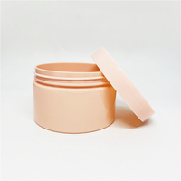 Pot rond en plastique cylindrique PCR PET rose ODM 4 oz 120ml avec couvercles à large ouverture