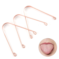 Ensemble de gratte-langue en cuivre, outil de nettoyage de la langue en métal, gratte-langue, soins bucco-dentaires, réduit la mauvaise haleine