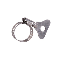 Clé papillon en plastique de type américain Collier de serrage pour tuyau en acier inoxydable de haute qualité