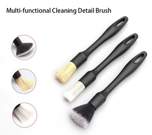 Offre Spéciale doux Auto intérieur détail brosse Profession <span class=keywords><strong>voiture</strong></span> <span class=keywords><strong>outil</strong></span> de <span class=keywords><strong>nettoyage</strong></span> multifonction détails brosse 3 pièces ensemble <span class=keywords><strong>voiture</strong></span> détaillant brosse - Product Image 3