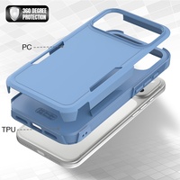 Coque de téléphone en silicone gel anti-chute deux-en-un, compatible avec 18 Pro Max, design uni