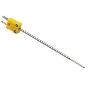 Feilong 新设计 SS304 探针 K 型热电偶，用于食品工业的小黄色插头