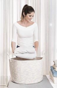 Cesta de Almacenamiento de Cuerda de Algodón Tejida, Cesta para Juguetes, Cesto para Ropa Sucia, Cesta para Guardería - Product Image 5
