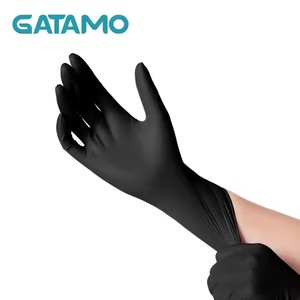 BG19 En455 4 mil boîte de sécurité robuste noir sans nitrile examen gants en nitrile jetables mélange sans poudre gants en nitrile - Product Image 3