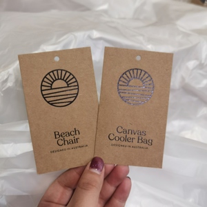 Thẻ Treo Giấy Tráng Nghệ Thuật Thiết Kế Theo Yêu Cầu Thẻ XÍCH ĐU <span class=keywords><strong>Kraft</strong></span> Quần Áo Tái Chế Thời Trang - Product Image 2