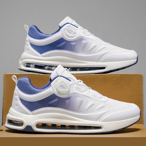 カスタム卸売軽量エアクッションランニングシューズ、速乾レースアップスニーカー、メンズカスタムロゴカジュアルシューズメーカー - Product Image 2