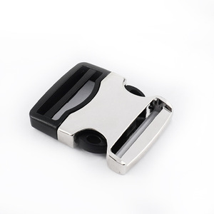 Side Release Buckle Zinc Alloy 32mm Silver For Bags Adjustable <b>Webbing</b> Durable - Product Image 3