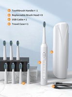 Eisler T5 Smart Sonic brosse à dents électrique 8 brosses et étui de brosse à dents en gros produit d'hygiène buccale brosse à dents électrique