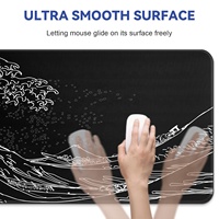 Tapis de souris de jeu en caoutchouc 3D personnalisé, résistant à l'eau, antidérapant, grande taille, haute qualité, durable, en stock pour le bureau