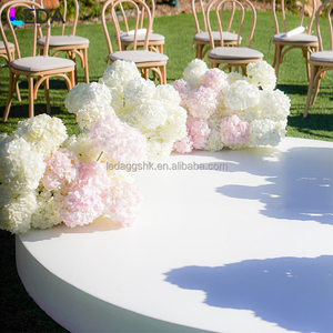 LEDA High Quality Outdoor Wedding Events Decoration White Acrylic Detachable Round Stage - Product Image 3
