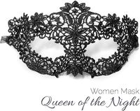 Ama-zon Hot Half Face Fox Venetian Masquerade Diadème Sexy Eye Black Exquisite Lace Edge Femmes Hommes Carnaval Party Decoration Mask