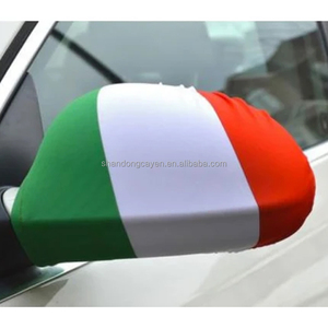 2024 Hot Sale Custom Design Spandex Stof Elastische Auto Spiegel Cover Vlag Decoratie Voor Voetbal Fans Alle Glasvezel Wimpel - Product Image 5