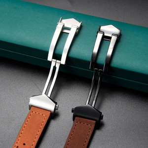 Adecuado para relojes TAG <span class=keywords><strong>Heuer</strong></span> con orificios de ventilación y cierre desplegable de 20, 22 y 24 mm. - Product Image 3