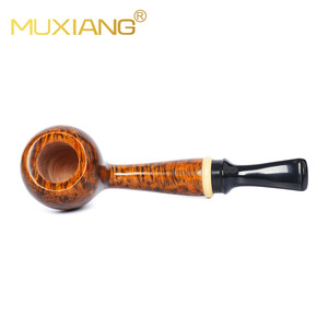 MUXIANG Tobacco Pipe Bent Type Handmade Wood Smoking Pipe For Men Collection - Product Image 3
