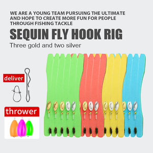 LUSHAZER Pêche à la mouche Spinner Rig Trout Float Spoon Lure Set Willow Blade Fly Hook Crappie Panfish Bass Hook Tackle Kit - Product Image 6