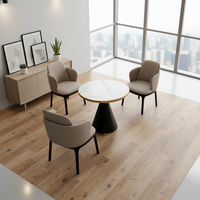 Chaise de salle à manger réglable en bois massif avec dossier rembourré en mousse et revêtement en tissu, idéale pour la maison - Meilleure vente