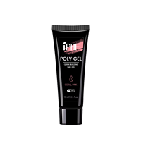 Gel de construction poly-gel effet pêche sans HEMA, très populaire, pour extension d'ongles en acrylique